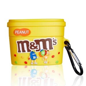 M&M Peanut AirPod pro case with keychain